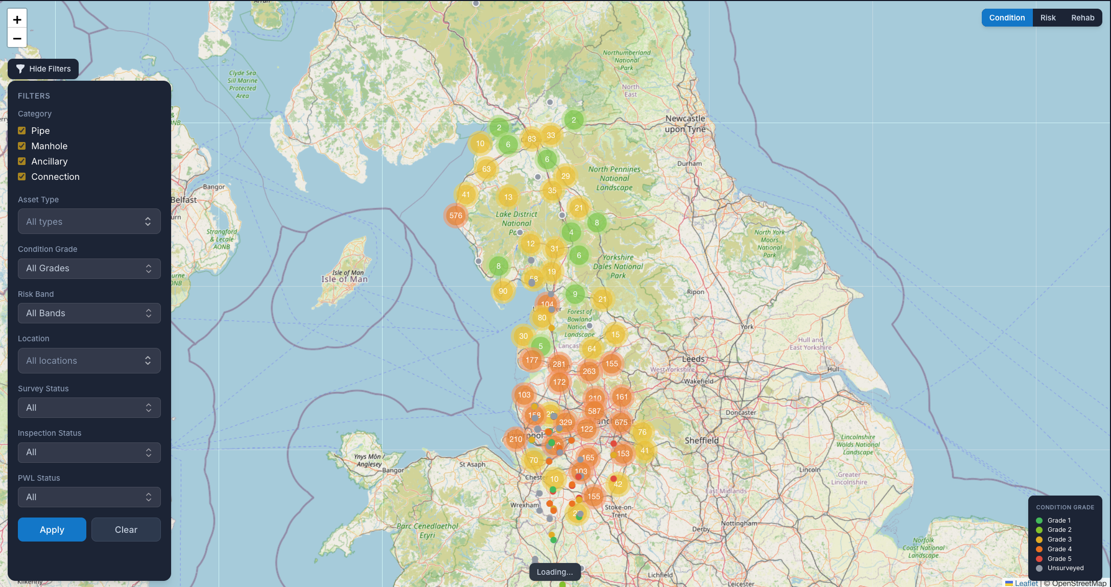 SewerOne Network Map